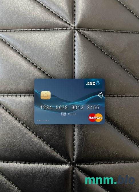 Kiribati ANZ bank wygląd zdjęcia mastercard skan PSD + zdjęcie